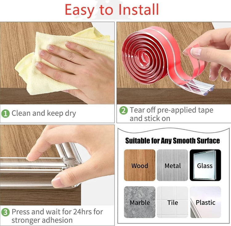 محافظ گوشه تیز سیلیکونی شفاف مدل FMM111