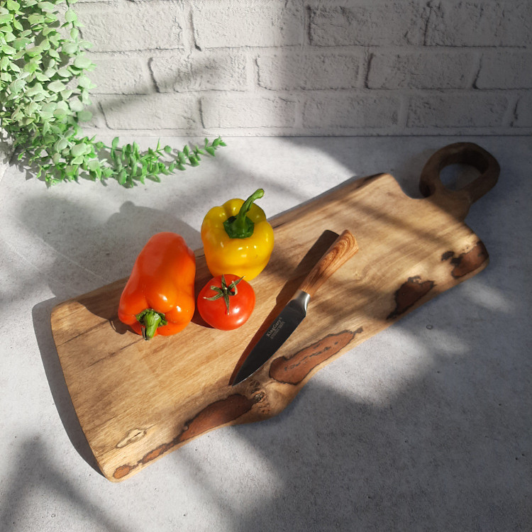 چاقو آشپزخانه استیل دسته چوبی مقاوم