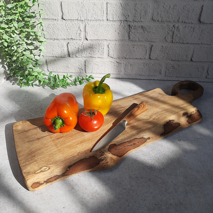 چاقو آشپزخانه استیل دسته چوبی مقاوم