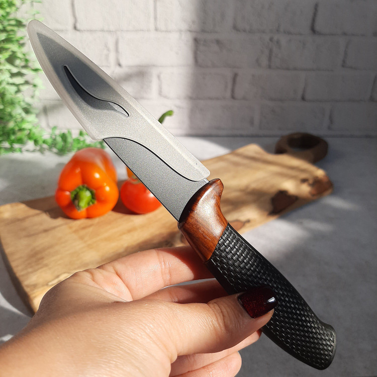 چاقوی آشپزخانه گرانیتی دسته سیلیکونی