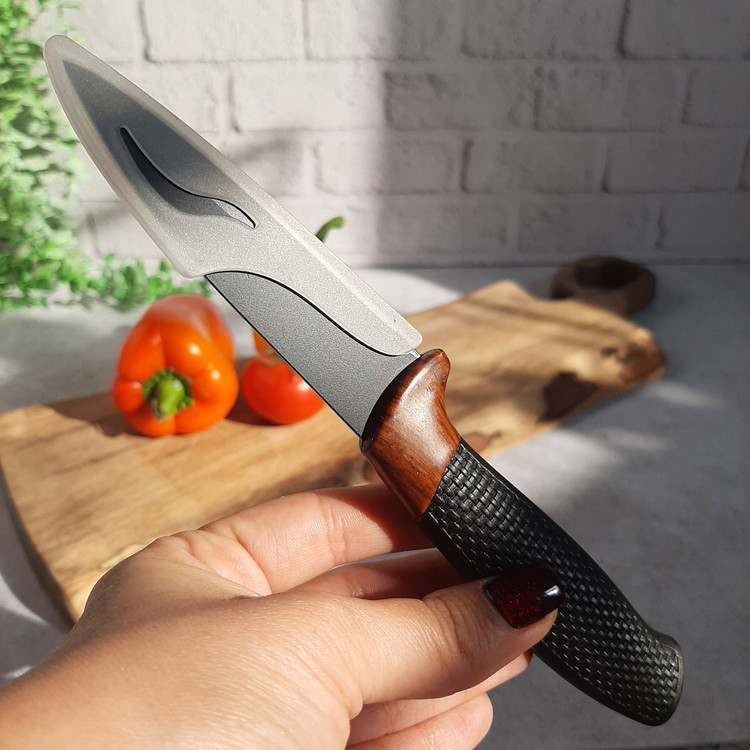 چاقوی آشپزخانه گرانیتی دسته سیلیکونی